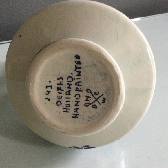 Delft Holland Pottery Small Pitcher or Vase - Picture 3 of 6